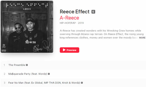 A-Reece Reece Effect back on Apple Music